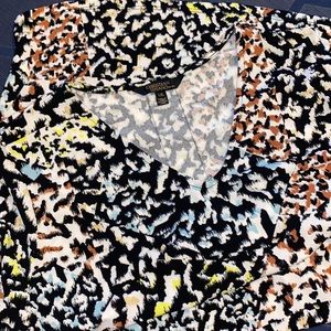 Christian Siriano animal print shift dress